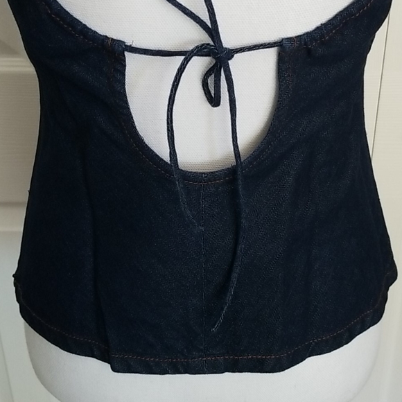 KENNETH COLE DENIM HALTER TOP - Picture 4 of 12